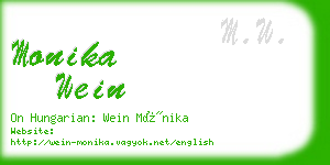 monika wein business card